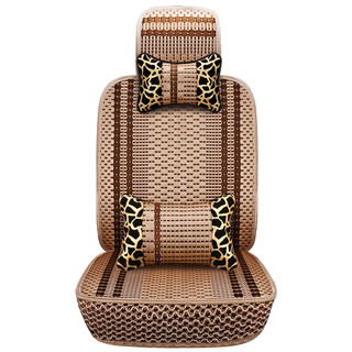 Angeqi car seat cushion for all seasons, ice silk summer seat cushion, fully surrounded seat cover, car seat cushion, five-seat seat cover cushion, single seat, 1 piece, luxury model, brown