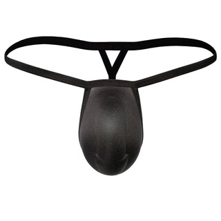 Naked sleeping artifact men's underwear with cup sponge anti-wear crotch pads to highlight the big sexy thong black 1 piece m