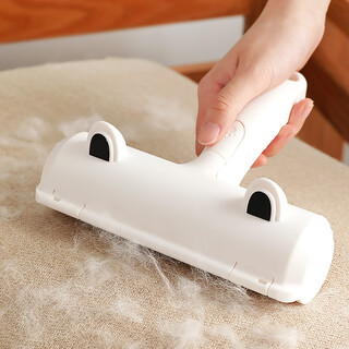 Peite pet pet hair remover cat hair cleaner carpet sofa sheet remover cat hair remover brush sticker cat ears (upgraded comfortable handle)