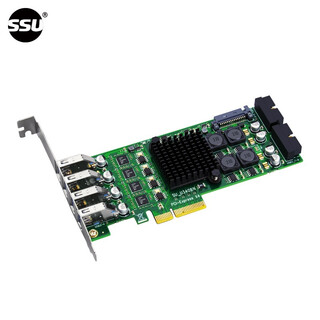 Ssu suyou pci-e to usb3.0 expansion card industrial camera four-channel usb3.0 acquisition expansion card to pcie adapter card u3408n 4 channels rear 4 ports + dual 19p x4