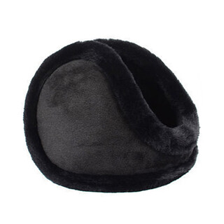 Mengsi langrui warm earmuffs men's winter plush earmuffs women's ear protectors outdoor earmuffs antifreeze earbags plus velvet thickened ear warmers black one size
