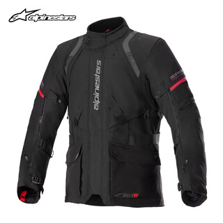 Alpinestars a star rally suit monteira motorcycle travel suit waterproof and warm autumn and winter rally suit motorcycle riding suit for men black and red 1303 top xl