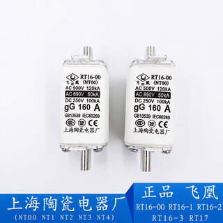 Shanghai ceramics electrical appliances factory fuse rt16-00 nt00 100a nt1/2/3 feihuang rt16-1/2/ 40a