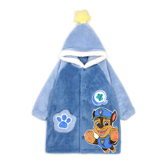 Paw patrol (paw patrol) children's pajamas for boys and girls, winter velvet thickened baby home clothes hooded nightgown pa1852a 130