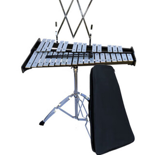 歌悦奥尔夫32音木琴小钟琴 马林巴琴钢片琴打击乐器铝板琴 32音+支架+布包+乐谱架