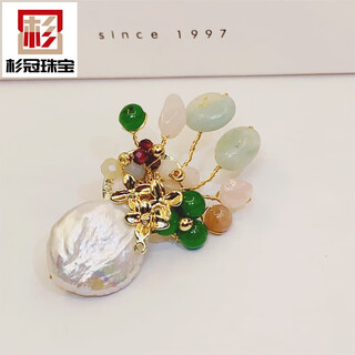 Shanguan retro baroque vase brooch women's design niche personalized jacket suit pin pearl corsage accessories