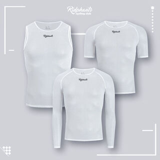 Sweat-wicking shirt, sweat-absorbent cycling vest underwear, men's road bike base layer shirt, long short sleeve, white vest 3xl/4xl (90-100kg)