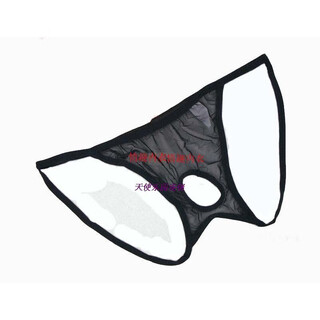 Men's see-through insertable lulu pp underwear for couples, thong t-pants for couples, one-size-fits-all, black pp revealing style