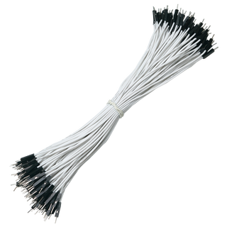 Throwing stones 1p rehearsal dupont wire 26awg silicone insulated wire high temperature resistant electronic wire experimental supplies 100 wires in a bundle 20cm wire length 100 wires/item white 20cm female to female