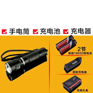 Yichen customized little tiger mini three-stop telescopic zoom focus rechargeable led bright flashlight home outdoor light luxury distribution light 2-cell battery charger