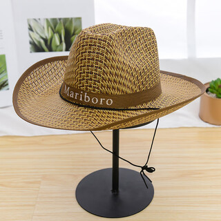 Wine style senior hat sunshade straw hat men's summer outdoor large brim cycling fishing sun hat construction site farmer beach hat