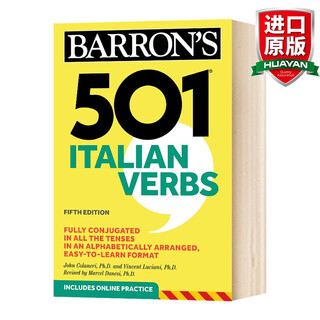 英文原版 巴朗501个意大利语动词 501 Italian Verbs 英语意大利语双语字典 全英文版