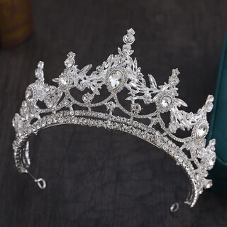 Shijun (shijun) wedding photos crown wedding crown tiara bride wedding dress accessories super fairy hair accessories 2025 princess birthday silver single crown gift box