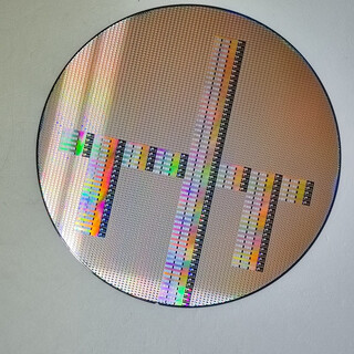 Crystal cpu wafer wafer photolithography integrated circuit chip semiconductor silicon wafer teaching science test eight inches 10 free acrylic bracket