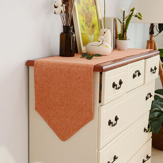 Jingying solid color table flag modern simple nordic tv cabinet shoe cabinet chest of drawers cover cloth table decoration cloth long bedside towel elegant orange 30cm*210cm