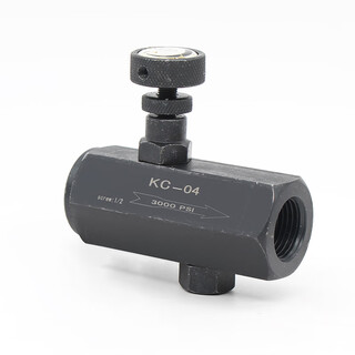 Kc one-way throttle valve hydraulic speed regulating valve flow control valve regulating valve kc-02 kc-03 kc-04 06 kc-04, thread 1/2