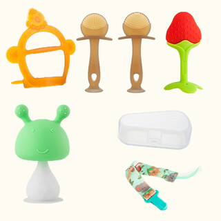 Yoshida hisamori baby teething banana teether baby bite toy le little monkey hand catching ball silicone boilable baby teether