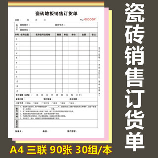 Product sales contract, purchase and sale agreement, fixed sales order form, doors, windows, furniture, electrical appliances, building materials, goods, machines list, ceramic tile sales order form (3 copies/2 copies)