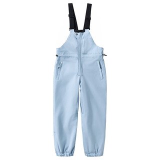 Zailu children's ski pants for boys and girls, snowboard and double board ski overalls, winter snowy warm and thickened snowproof pants, blue 120cm 110110-120cm