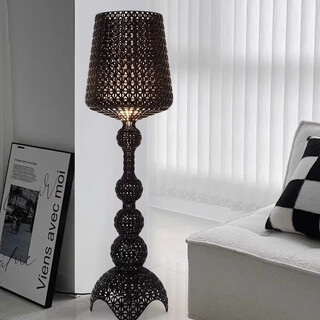 Zhongshuai italian designer living room hollow floor lamp ins style bedroom model room modern creative art dimming lamp floor lamp - white - touch switch