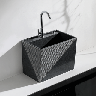 Guanshihui marble mop pool outdoor mop basin granite mop pool balcony outdoor courtyard mop pool customized model c without driver (high-end package with faucet)