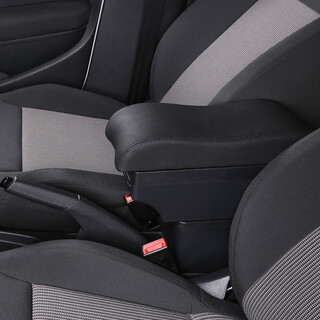 Dreamdafe changan luminous corn central armrest box special electric car storage box interior modification accessories large s curved surface - front and rear 7usb - double-layer sliding - water cup holder - black black line