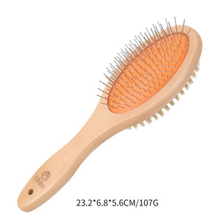 Pet comb, dog hair grooming, wooden needle comb, dog comb, cat hair removal comb, cat comb, pet supplies, steel needle double-sided comb 90335,90336,90337