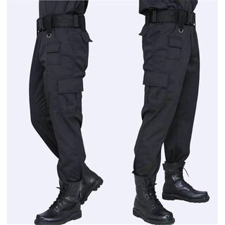 Kuangqi security pants men's black security uniform pants special 511 qin twill tactical pants security work clothes single pants security winter training pants 190/120 (190-210) jin jin equals 0.5 kg