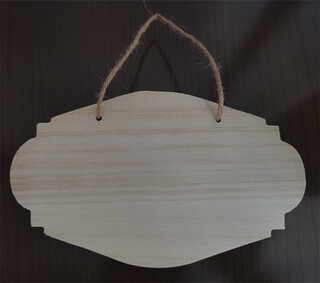 创意实木牌小木牌手写吊牌空白木板树牌挂牌diy手工门牌挂件定制 G-7 尺寸:20*12cm