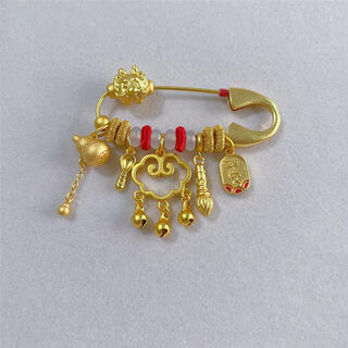 Prodigal heart pregnant pin bunny baby safe brooch to suppress shock gold outing pin zodiac dragon newborn baby gift 1. dragon baby - safe, healthy and worry-free future