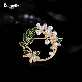 Eternelle french eternal original design brooch for women 2025 new compact collar pin brooch cardigan button corsage bright gold