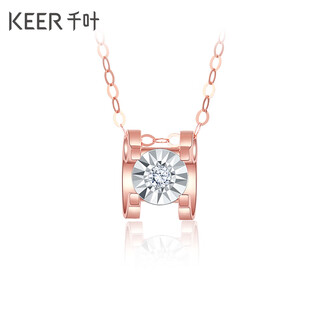 Caizhi dada jewelry 18k gold diamond necklace warm love sparkling fashion necklace girl birthday gift bull head pendant about 2 minutes/45cm/18k gold diamond necklace