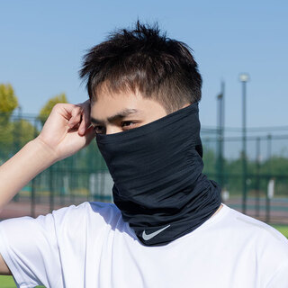 Nike (nike) neck warmer for men and women, cycling scarf, winter outdoor scarf, running sports protective gear, warm mask, magic headscarf, black dri-fit wrap 2.0
