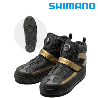 Shimano's new shimano fs-175u waterproof and breathable felt fishing shoes, black gold 43/265
