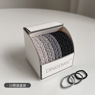 Bary reef high ponytail rubber band high elasticity and durable hair rope hair tie women's hair tie does not hurt the hair rope leather set internet celebrity headwear twist style