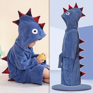 Harle sweetheart children's bath towel, bathrobe, hooded cloak, swimming bath, water-absorbent, quick-drying towel, small boys and girls can wear special big children, monster, recommended height 90-120cm