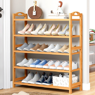 Lohas time nanzhu dust-proof shoe rack small entrance door multi-layer household shoe storage rack shoe cabinet student dormitory shoe rack 5 layers 80cm long store manager recommended model