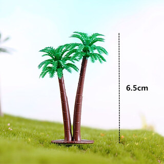 Jingxuan mini artificial tree moss micro landscape diy material landscaping decoration artificial tree ornaments sand table miniature double-headed coconut tree