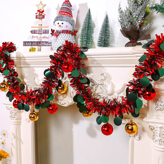 Shicai christmas decorations, shopping mall store atmosphere, scene layout, home window display, indoor store pull flower pendant, f type