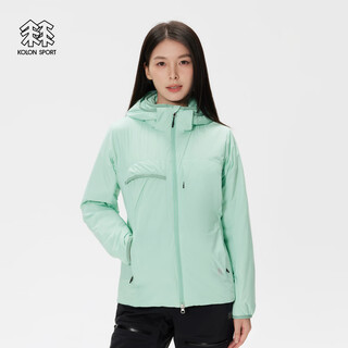 Kolon sport technical women's cotton jacket slim fit hooded warm cotton jacket warm inner fishing suit