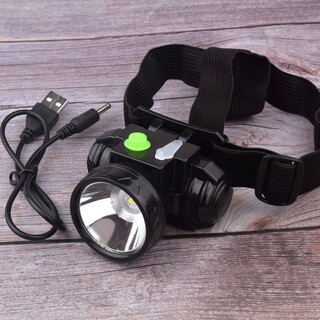 Zhenjingyuan headlight led strong light long-range rechargeable lithium battery outdoor night riding fishing head-mounted miner's lamp high-brightness headlight white light lithium battery + two-speed dimming charging 2000k