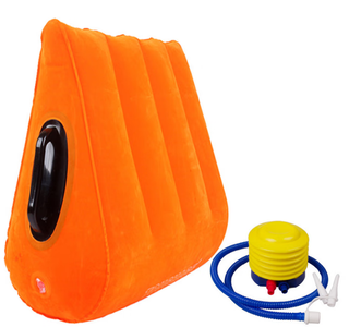 Rongtao couple's common room pillow, hip pillow, pregnancy pillow, butt heightening triangle pillow, love cushion, intercourse cushion, lower limb raising pillow, love love triangle pillow + foot pump