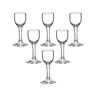 Katav white wine glass dispenser set lead-free crystal glass with graduated wine glass bullet cup maotai cup spirit cup handmade maotai cup 6 cups 15ml