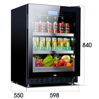 Zunbao home living room office tea cabinet beverage cabinet fruit cabinet refrigerated cabinet freshness constant temperature wine cabinet red wine cabinet black 0.84 meters