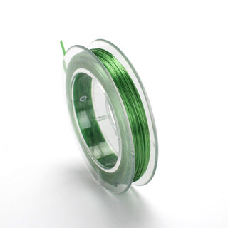 Miu se bracelet elasticity crystal beads beef tendon string bracelet wearing thread elastic wear-resistant rubber band rope 10 meter mini-grass green 07 a17-309