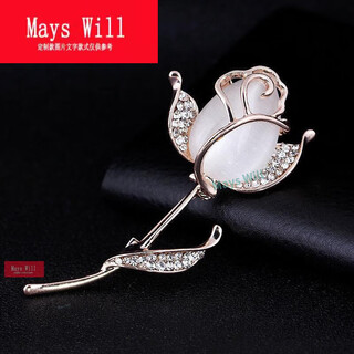Mays will high-end workwear brooch for women with crystal temperament, versatile and luxurious style #-21