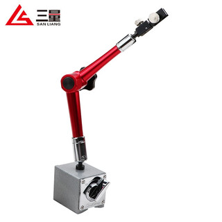 Three-quantity magnetic lever dial indicator seat bracket mechanical magnetic large watch seat strong magnetic omnidirectional seat universal jd241 rouge red-standard model