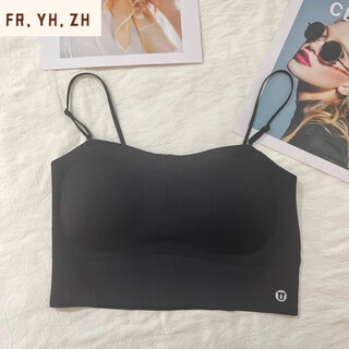 Fr.yh.zh fengzhixin underwear tube top underwear for women with big breasts, small fit, push-up sexy sports bra, black (868 styles), one size fits all