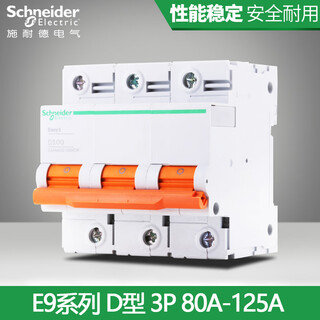 施耐德断路器空气开关2P3P4P-80A100A125A 总开关D 80A 125A 2P