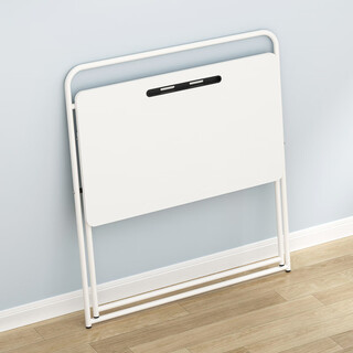 Shufusi foldable desk bedside computer table home student study table adult simple office writing table folding table m size 80x48cm white (no installation required)